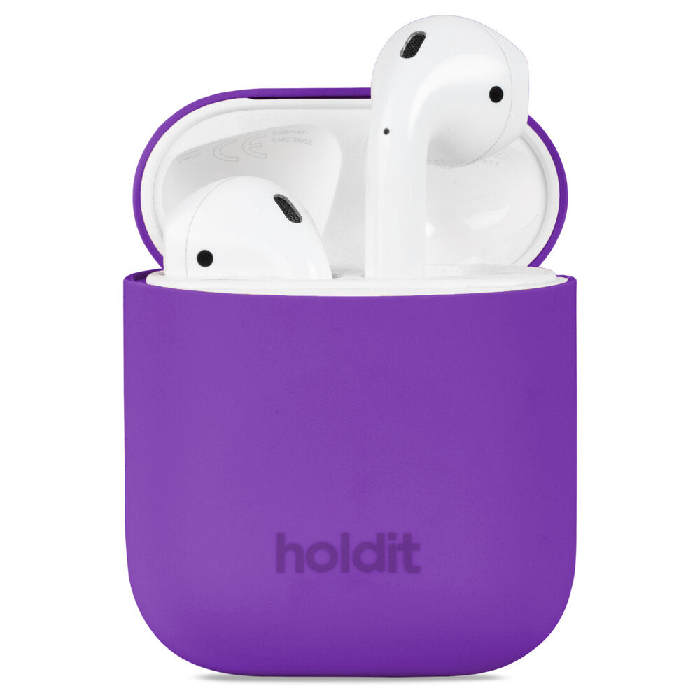 Silicone AirPods 1/2 cover - Bright Purple